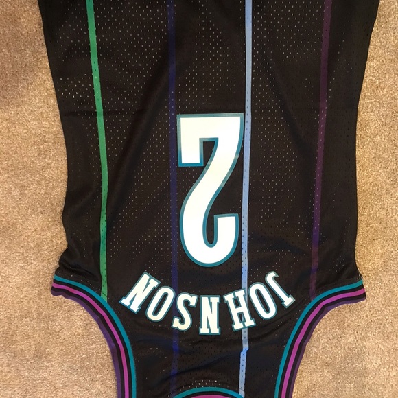 Mitchell & ness jersey Johnson authentic Hornets bobcats Charlotte Swingman new - Picture 2 of 4